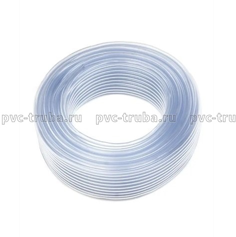 Шланг (трубка) ПВХ стеклянно-прозрачный 12х16 мм (1м)