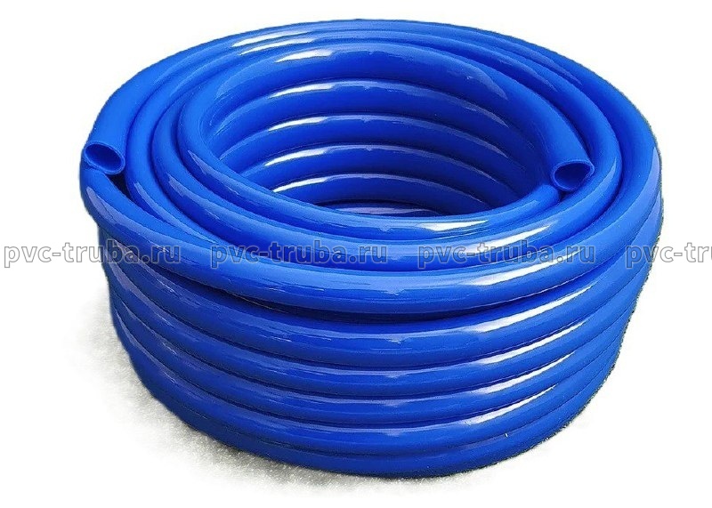 Шланг поливочный однослойный ПВХ синий 3/4
