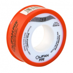 Лента PTFE 12 мм х 12 м х 0,1 мм, пл 0,8 высокой плотности Geb